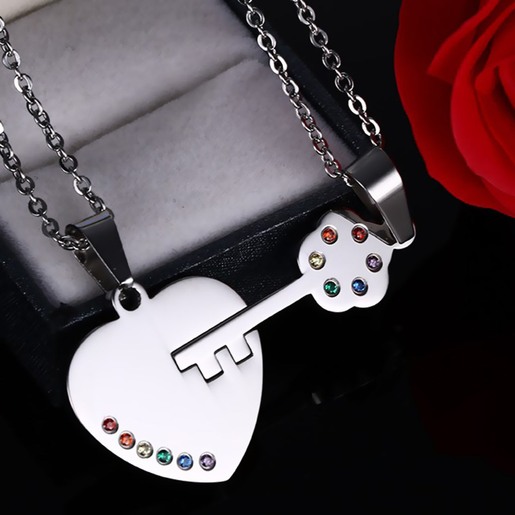 Key To My Heart Pride Necklaces