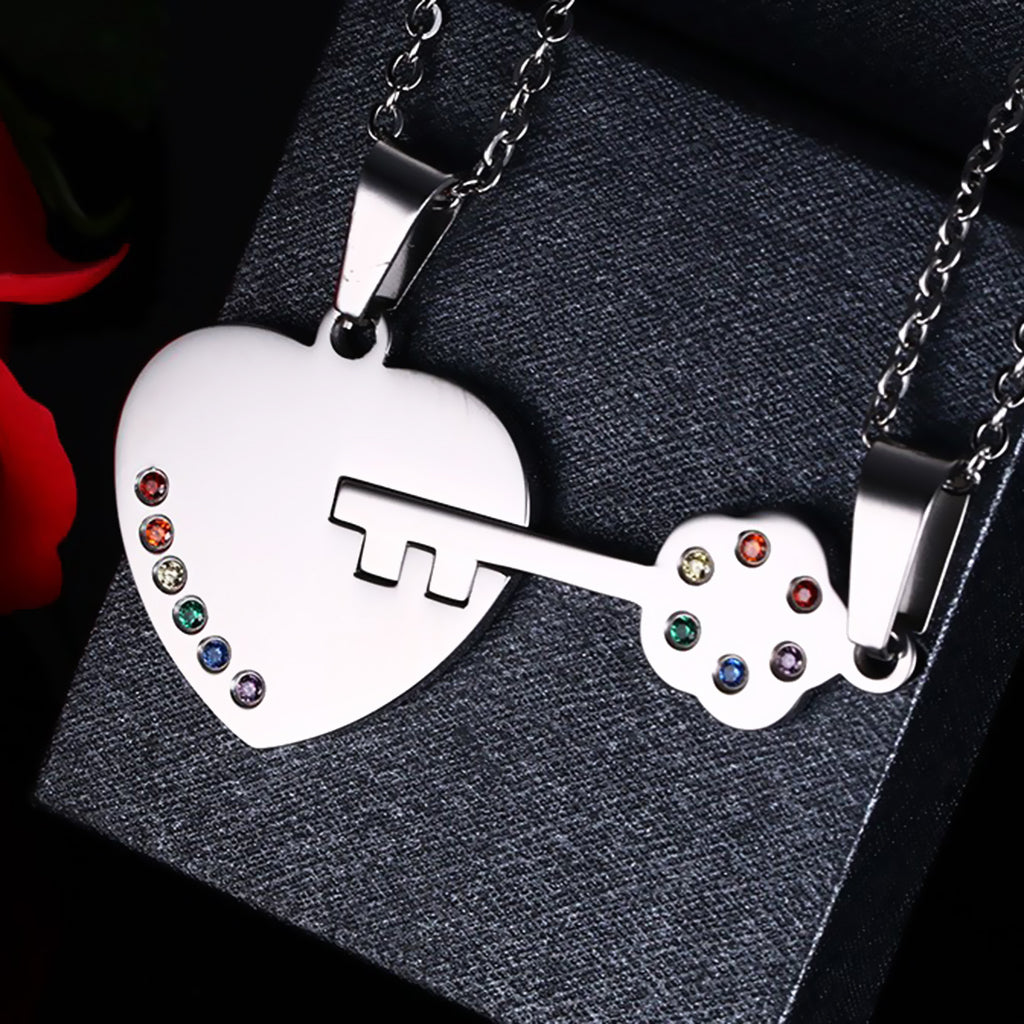 Key To My Heart Pride Necklaces