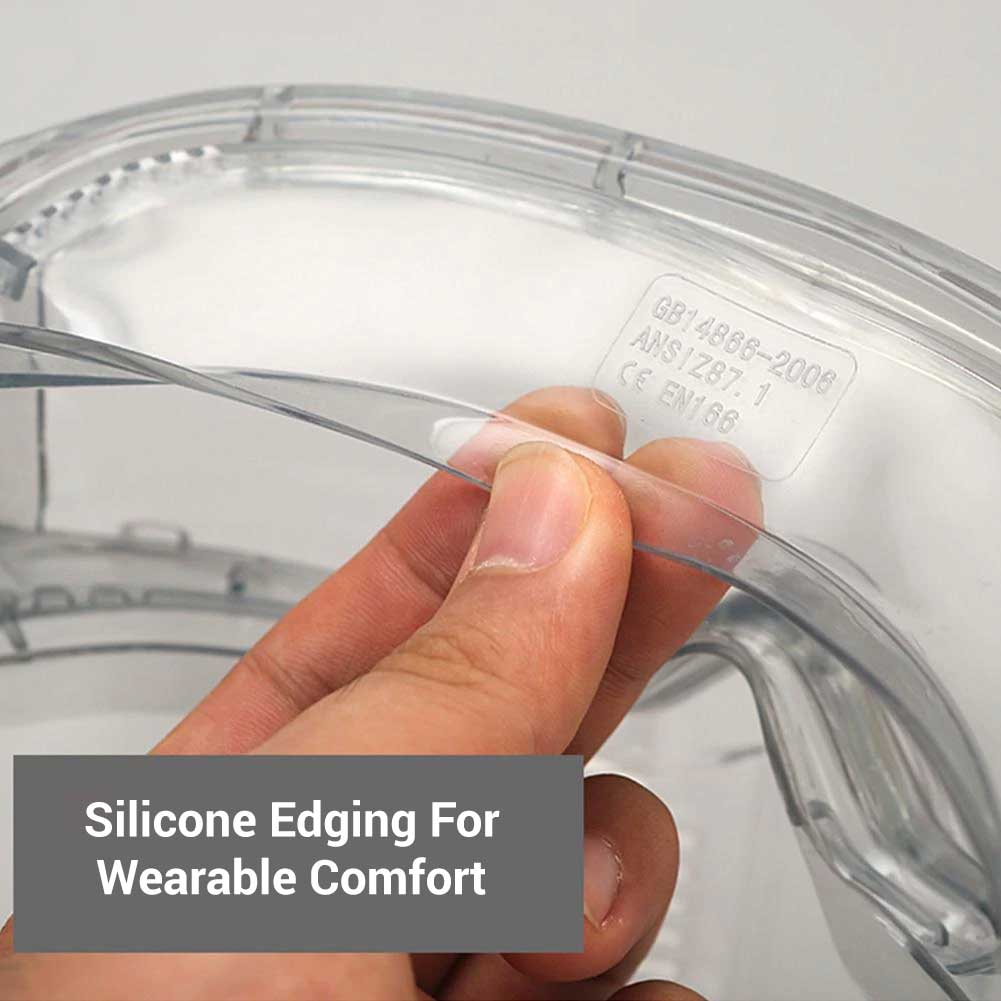 Polycarbonate Safety Face Shield With Detachable Goggles