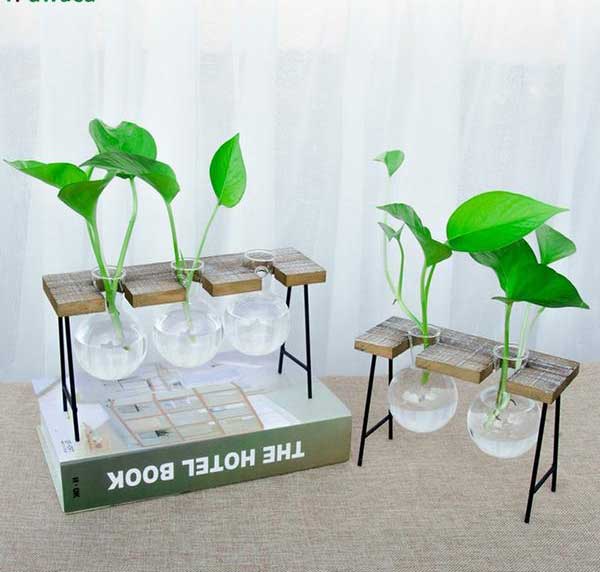 Wooden Lab Vases