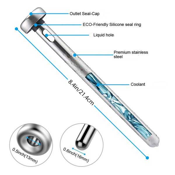 Stainless Steel Beer Cooling Rod (1 Pair)