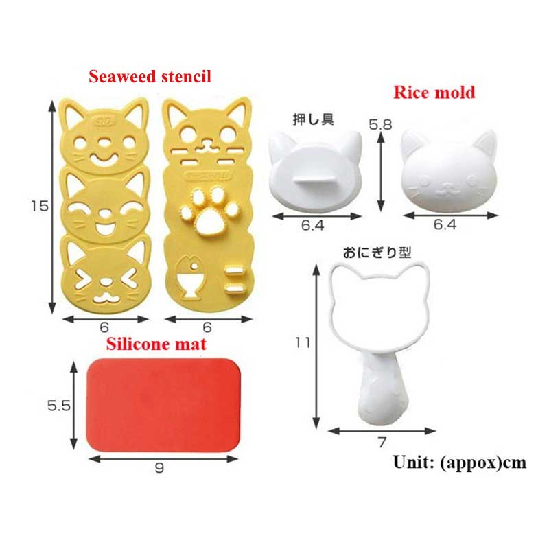 Kawaii Cat Sushi Rice Kit