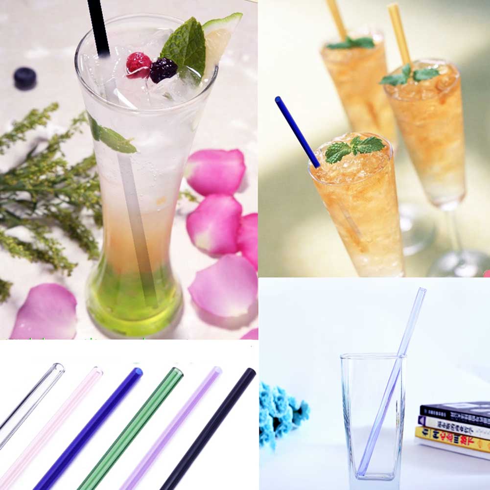 Reusable Glass Straws (Set of 4)