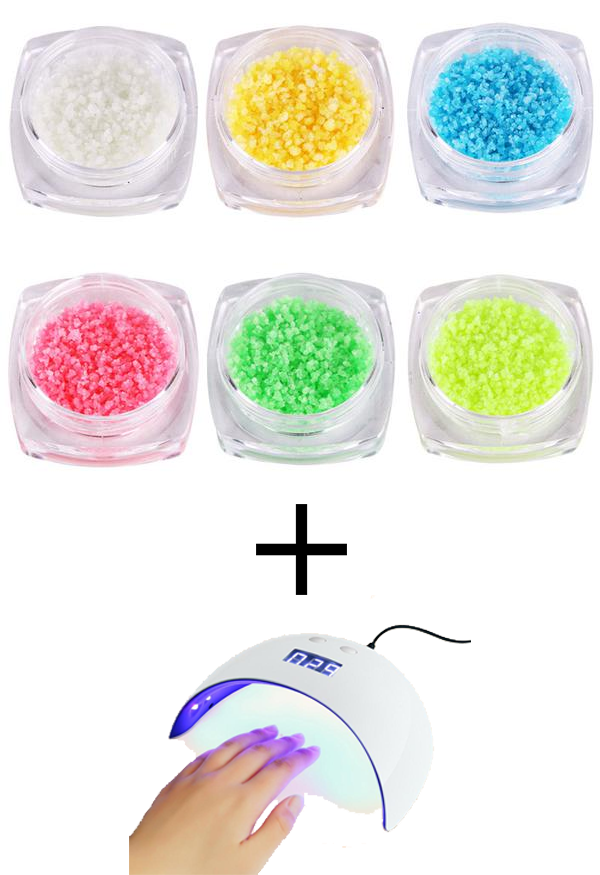 Glow In The Dark Nail Crystals