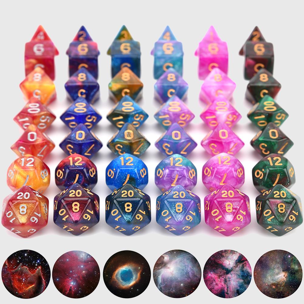 Nebula Space Dice Sets