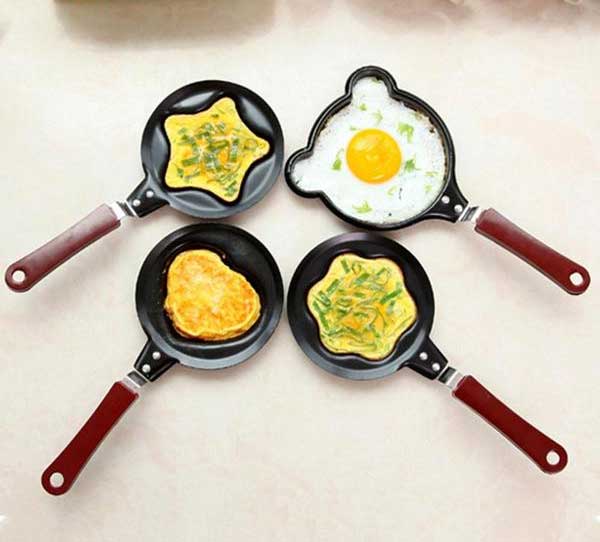 Dtydtpe Kitchen Accessories Cartoon Mini Egg Pancake Frying Pan Pancake  Mold Non Stick Cookware Saucepan Breakfast Maker Egg Frying Pan Omelette Pan