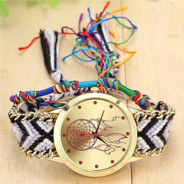 Handmade Friendship Bracelet Watch