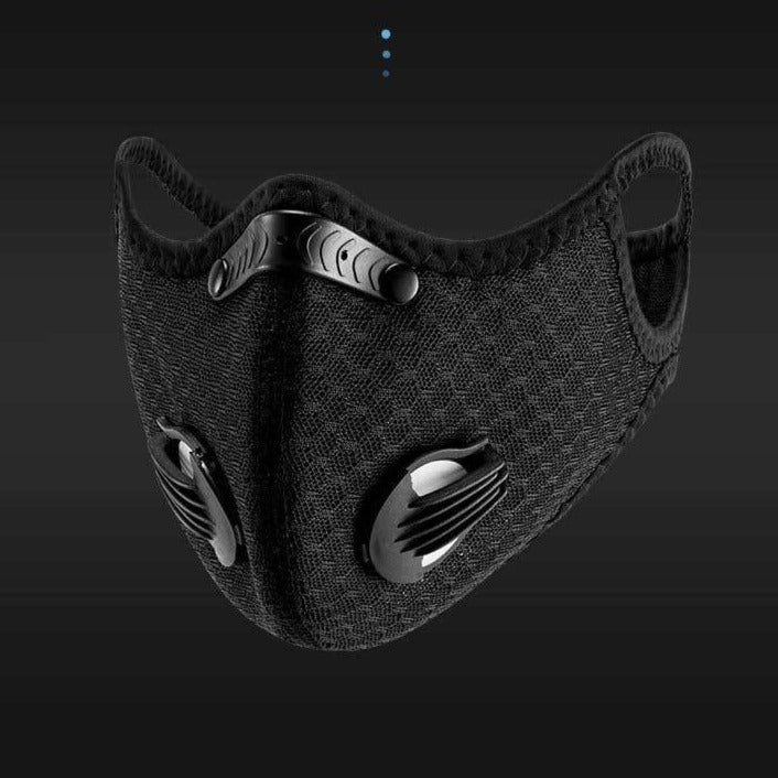 Reusable Face Mask With Replaceable Activated Carbon Filters