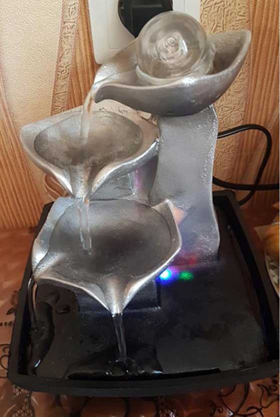 Fengshui Crystal Ball Desktop Fountain