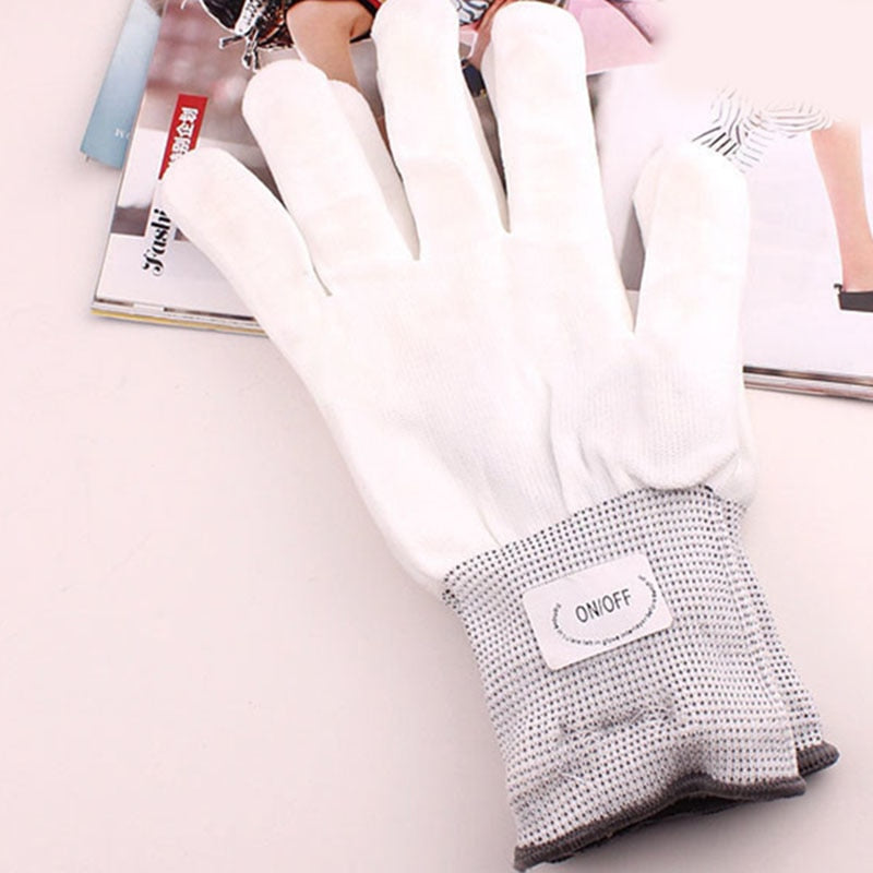 Glowing LED Rave Gloves
