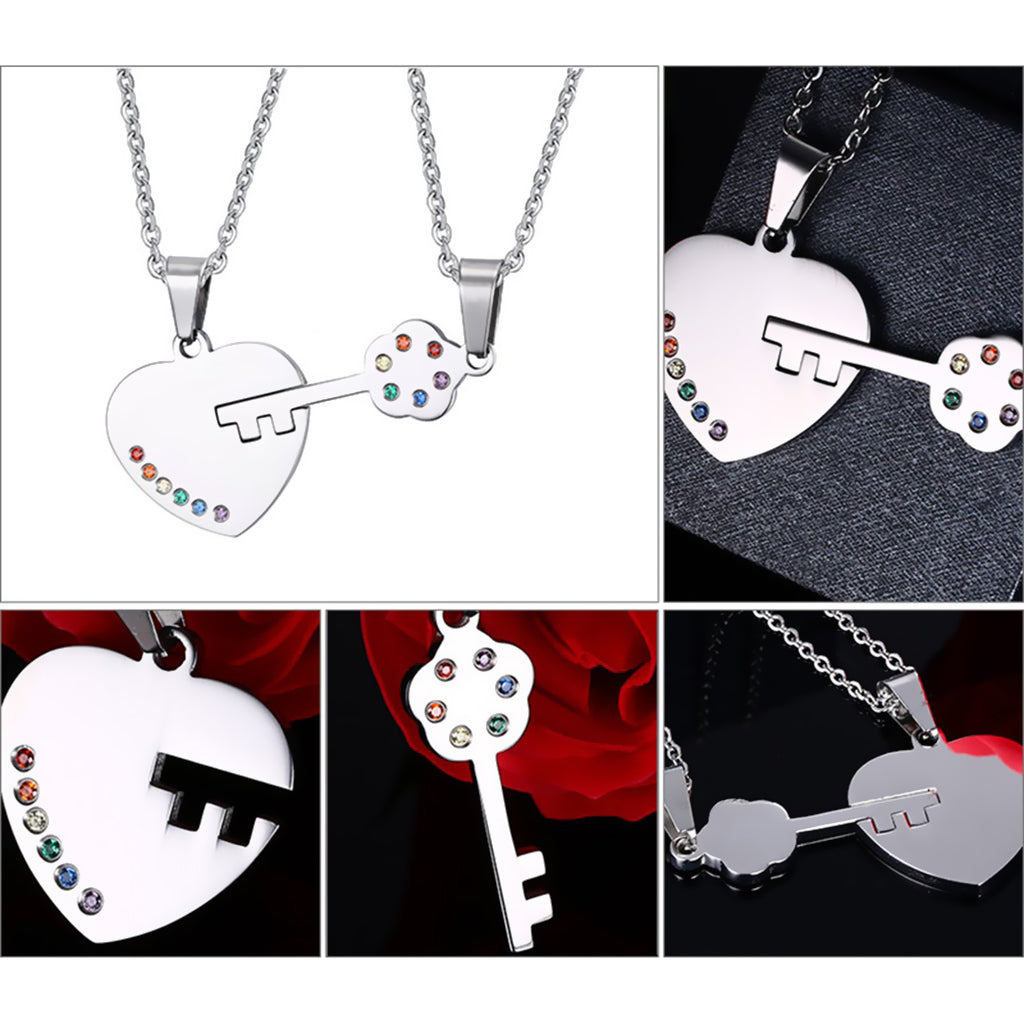 Key To My Heart Pride Necklaces