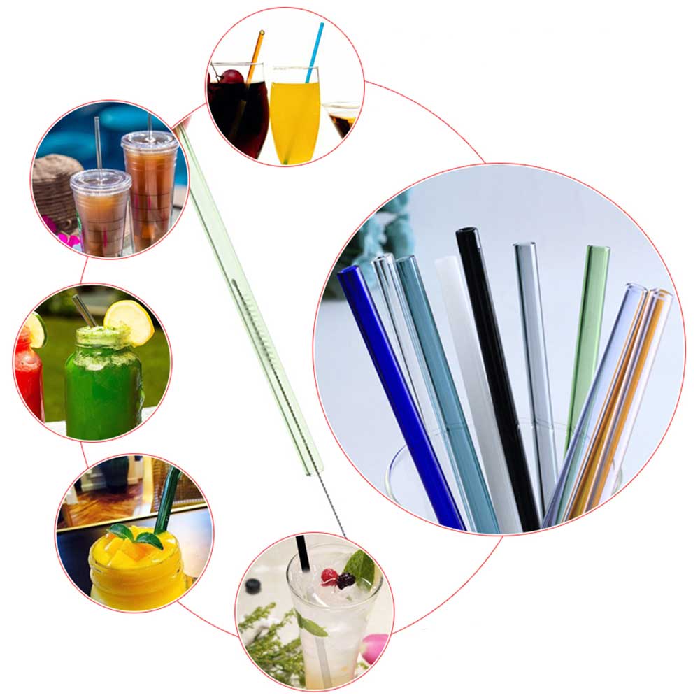 Reusable Glass Straws (Set of 4)