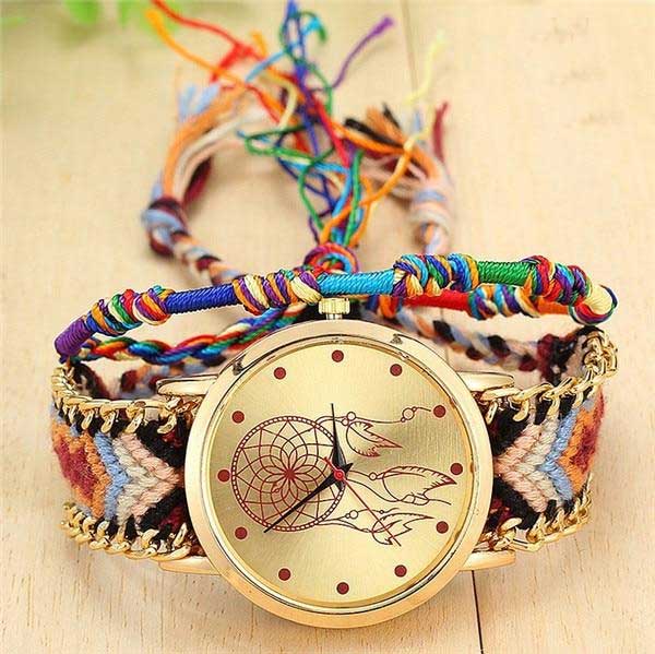 Handmade Friendship Bracelet Watch