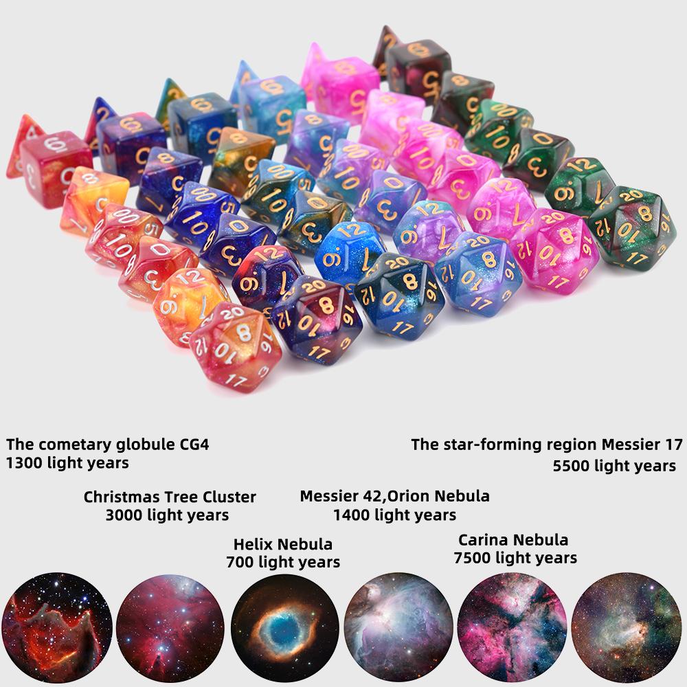Nebula Space Dice Sets