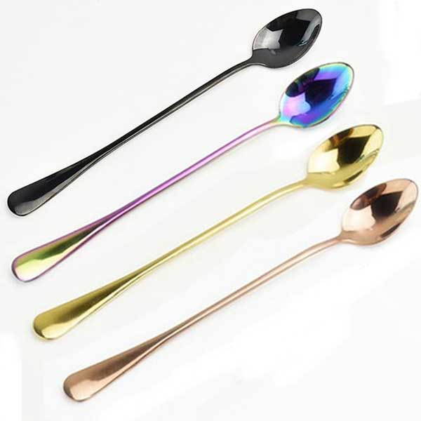 Awesome Rainbow Steel Teaspoons (Pack of 6 Teaspoons)