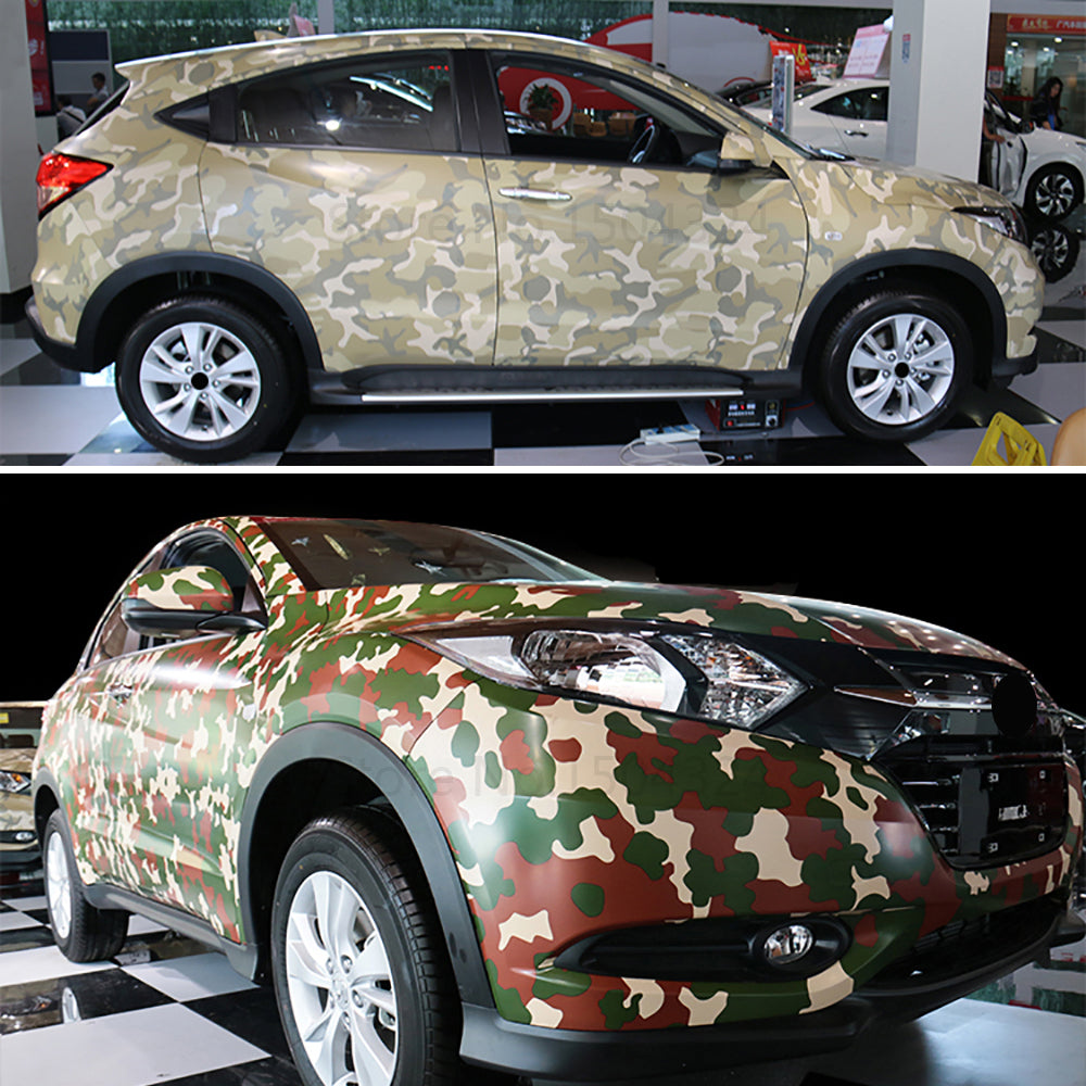 Multi-Purpose Camouflage Vinyl Wrap