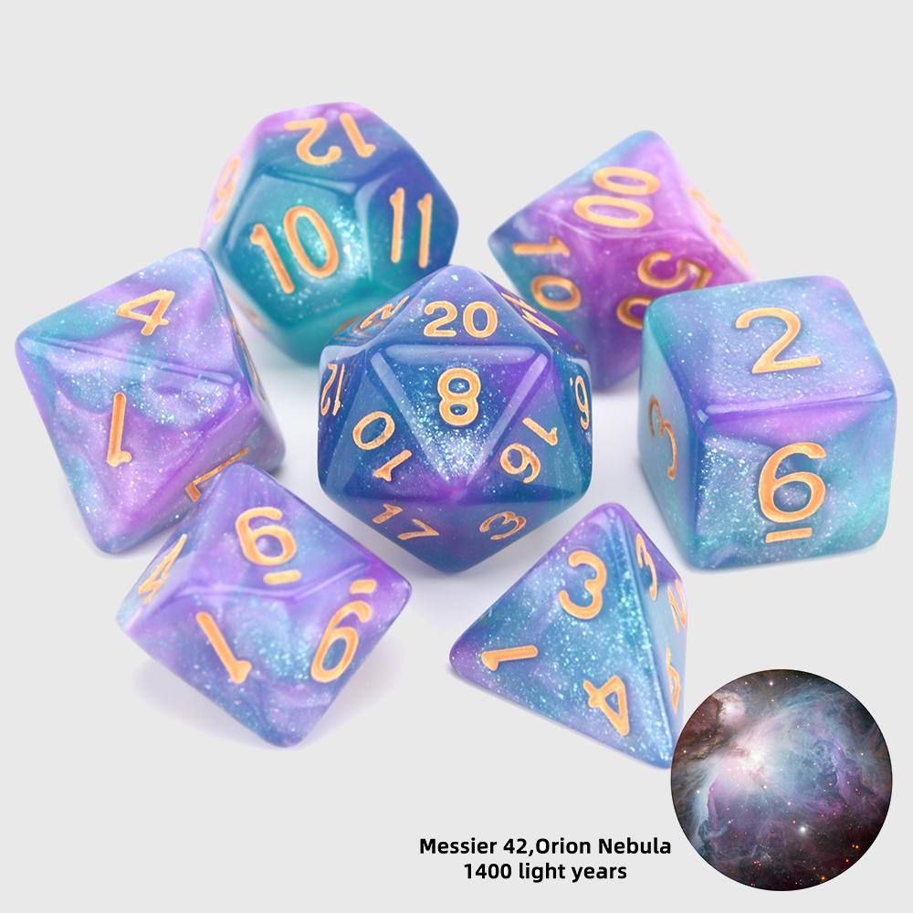 Nebula Space Dice Sets