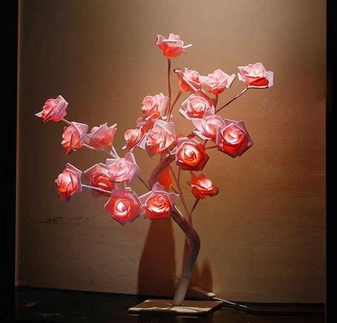 Rose Bush Lamp