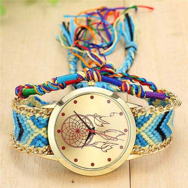 Handmade Friendship Bracelet Watch