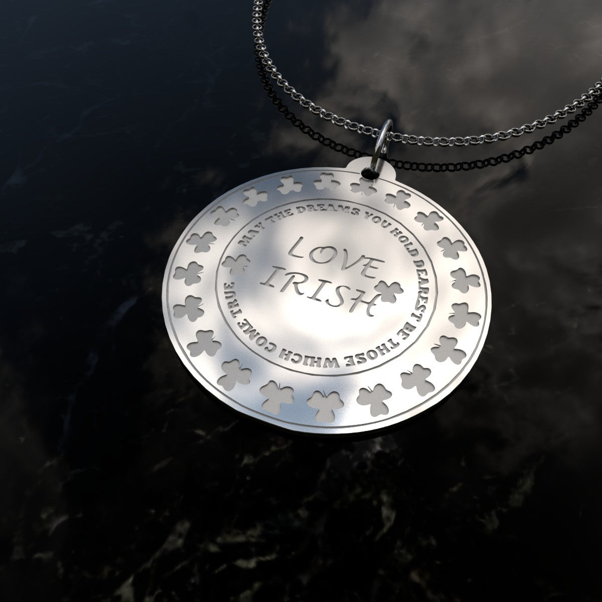 St Patrick's Love Irish Lucky Charm Necklace