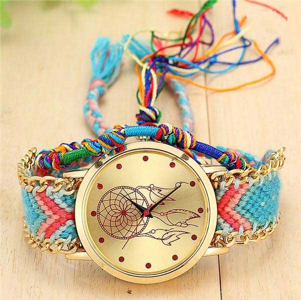 Handmade Friendship Bracelet Watch