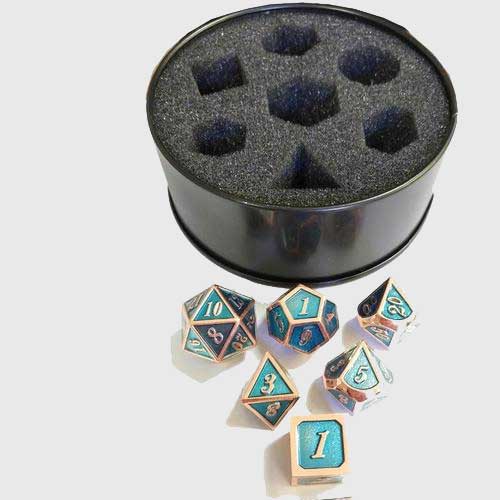 Metal Polyhedral Dice Set