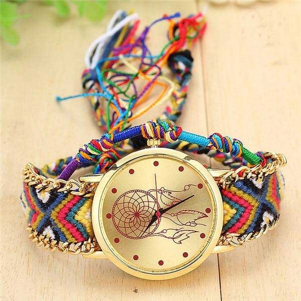 Handmade Friendship Bracelet Watch