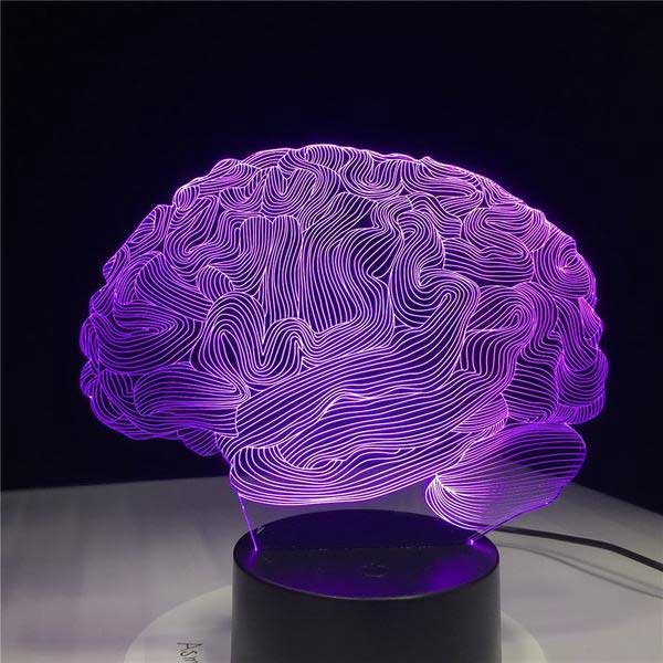 3D Brain Hologram Lamp