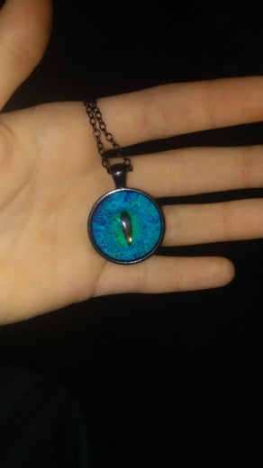 Glow In The Dark Ice Dragon's Eye Locket