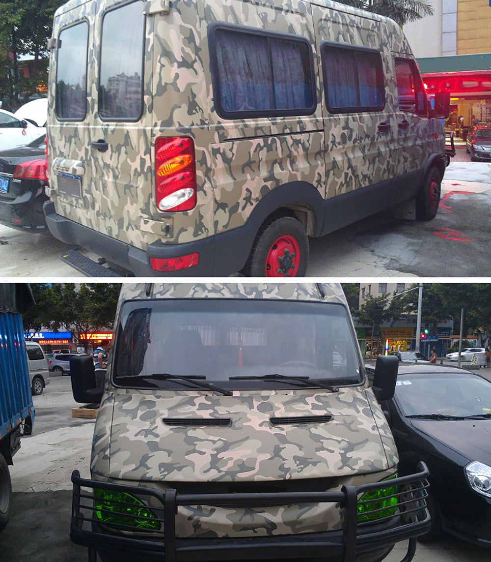 Multi-Purpose Camouflage Vinyl Wrap