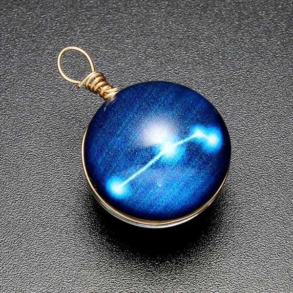 Glow In The Dark Zodiac Constellation Necklaces