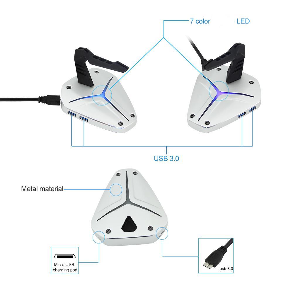 Scorpion Mouse Bungee and USB 3.0 Hub Combo