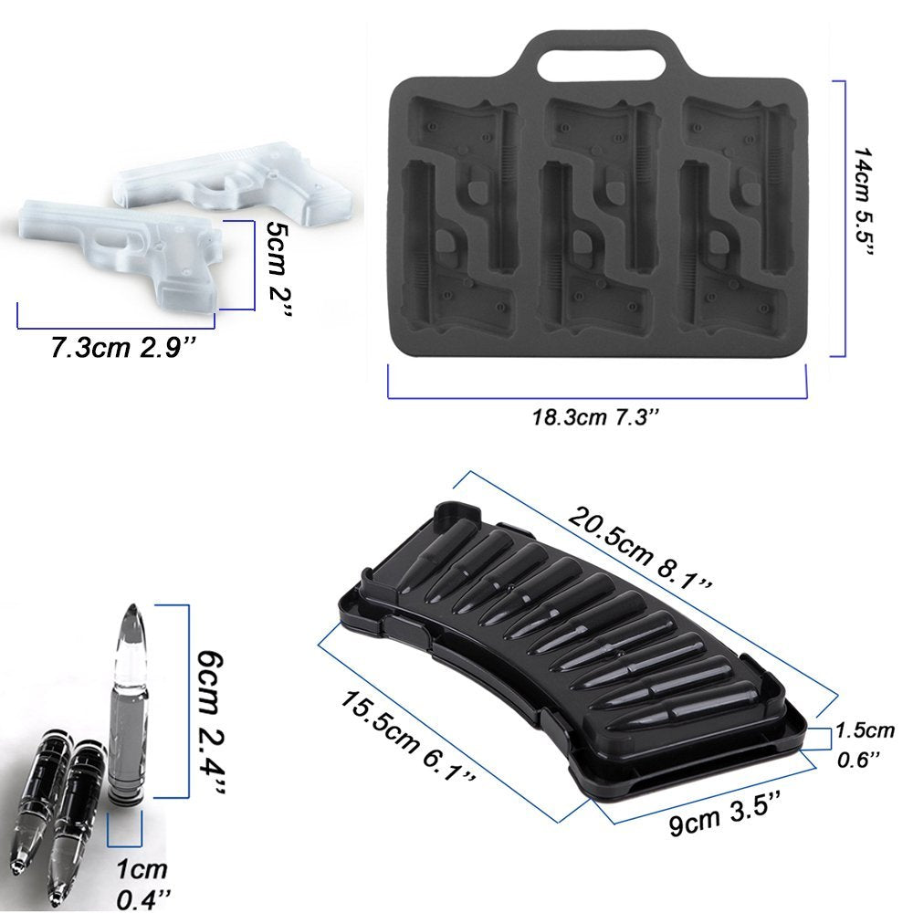 Guns, Bullets & Grenade Armory Silicone Molds