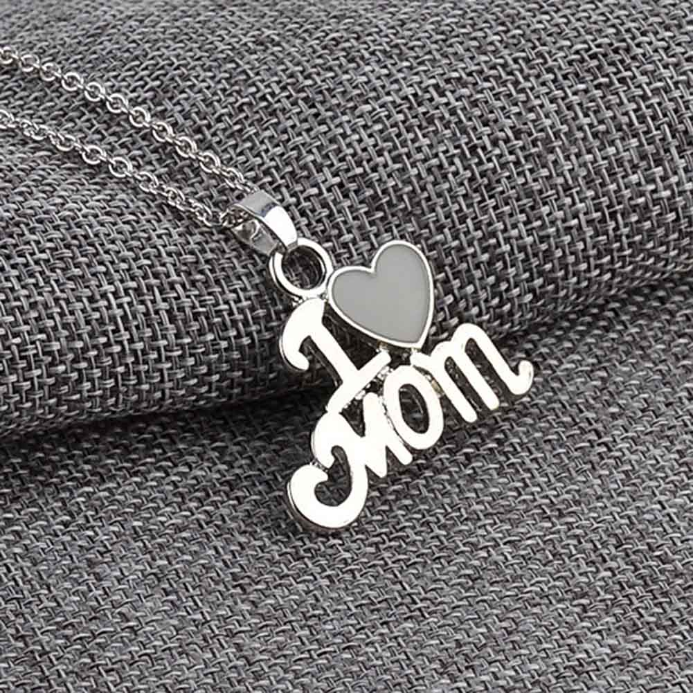 I ♥ Mom Glow In The Dark Necklace