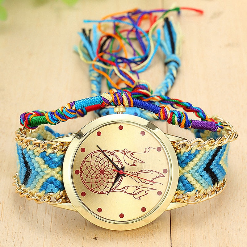 Handmade Friendship Bracelet Watch