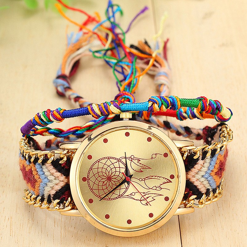 Handmade Friendship Bracelet Watch