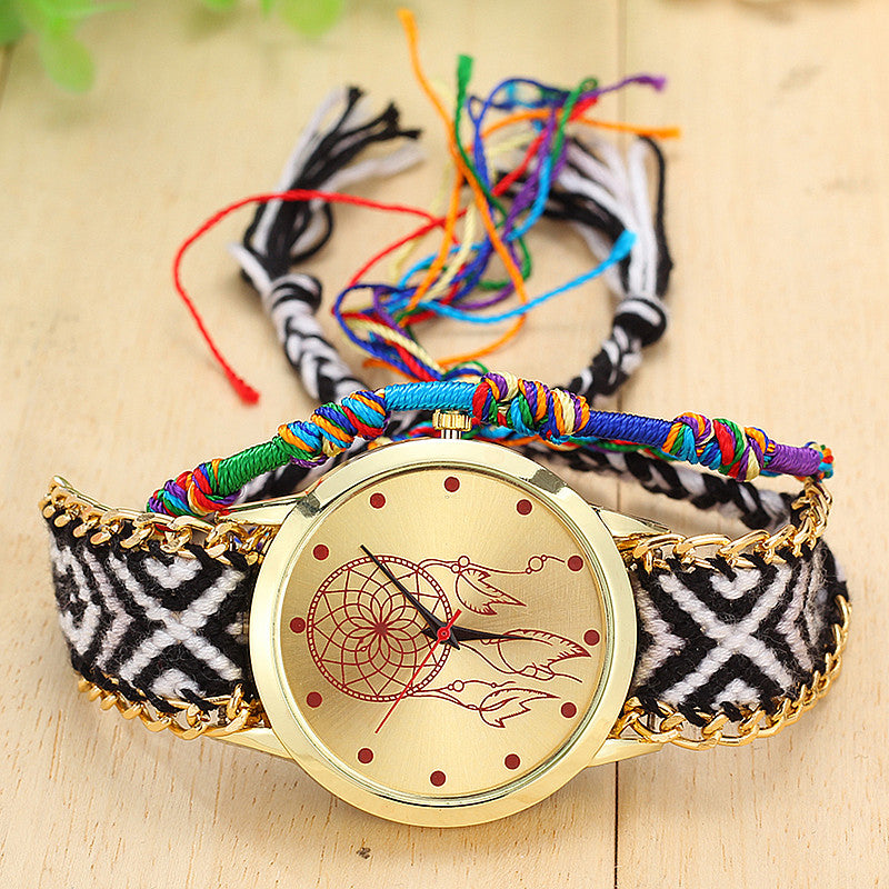 Handmade Friendship Bracelet Watch