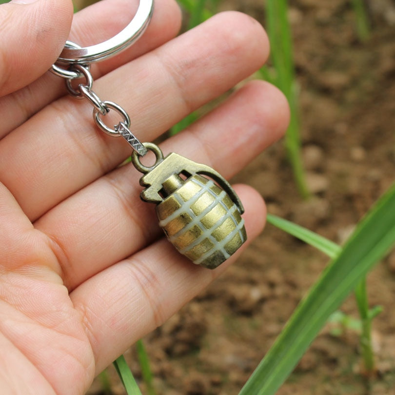 Glow In The Dark Grenade Keychain