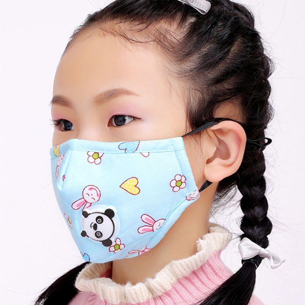 Valved Air Mask With Replaceable PM2.5 Filters For Children