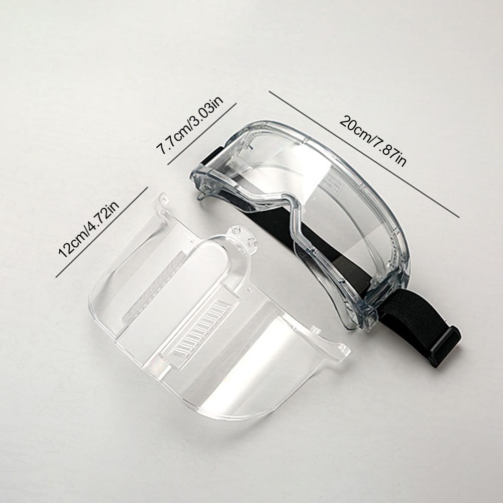 Polycarbonate Safety Face Shield With Detachable Goggles