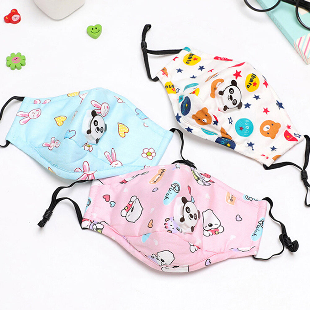 Valved Air Mask With Replaceable PM2.5 Filters For Children