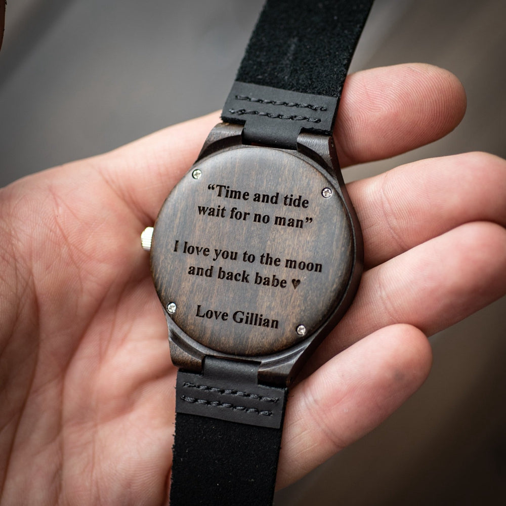 Personalized Engraved Wood Watches