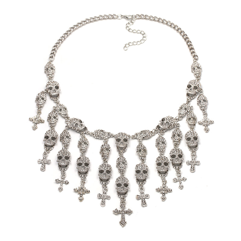 Crystal Skull Maxi Necklace