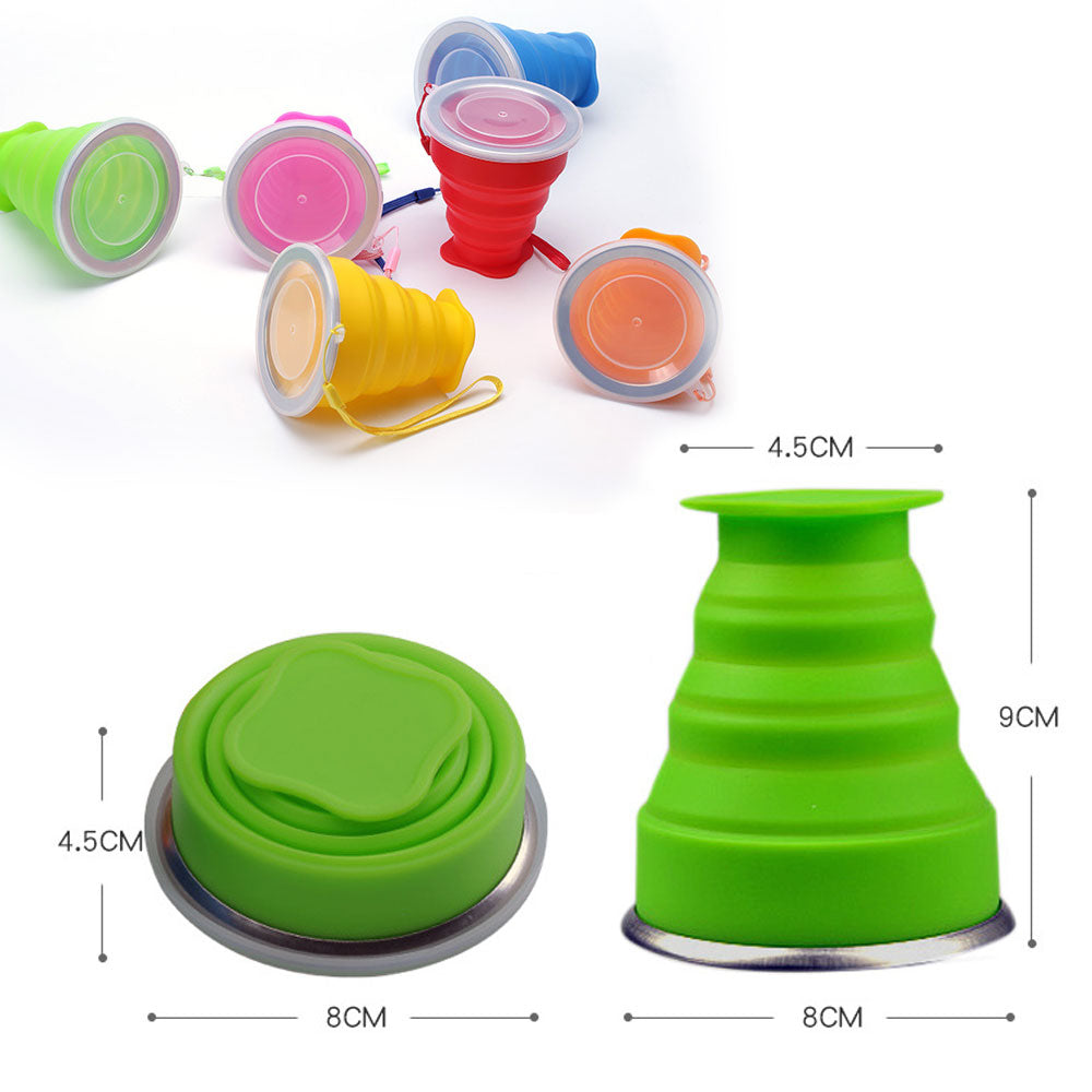 Collapsible Travel Silicone Cups