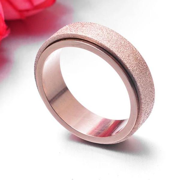 Frosted Rainbow Spinner Rings