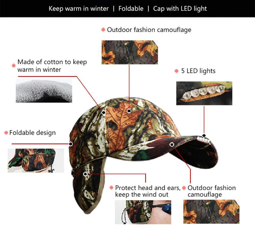 Outdoorsman Cap With LED Lights
