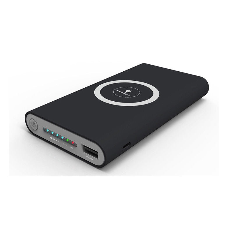 Portable USB Power Bank With Qi Wireless Charger