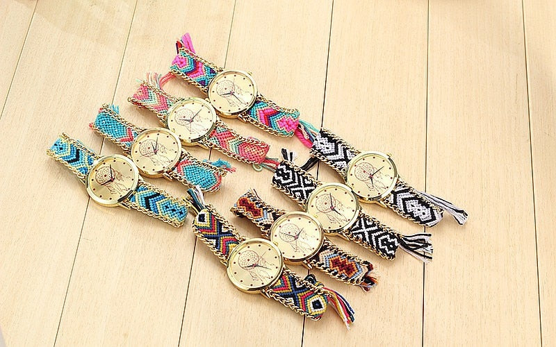 Handmade Friendship Bracelet Watch