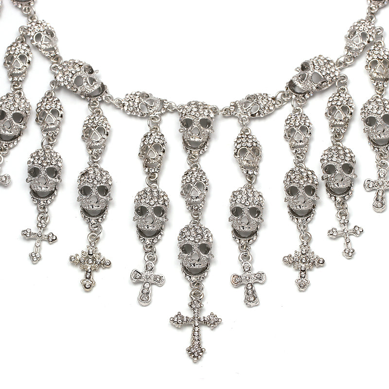 Crystal Skull Maxi Necklace