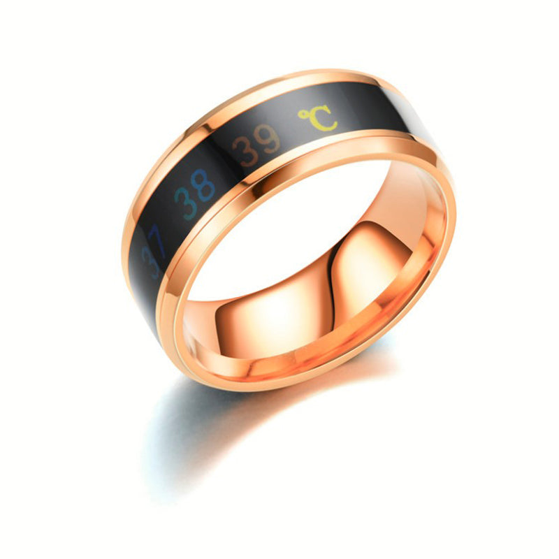 Intelligent Crystal Temperature Display Ring